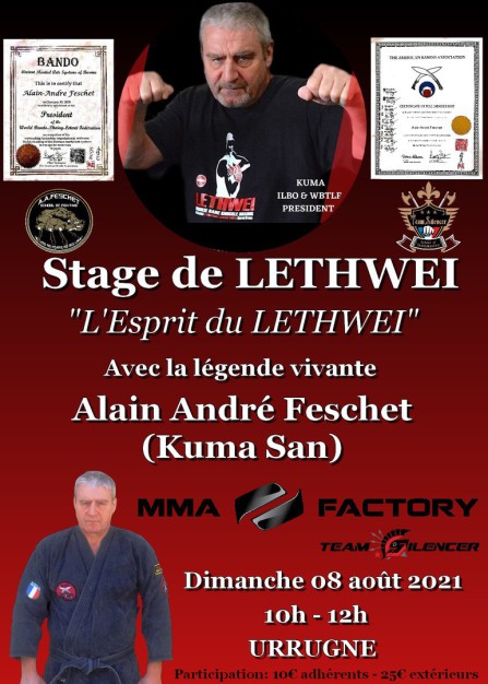 Stage LETHWEI avec Alain-André Feschet